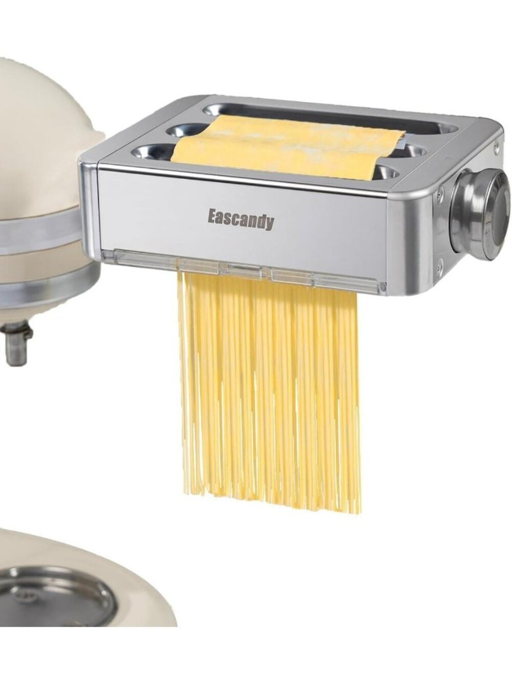 3-in-1 Metal Pasta Maker Attachment for Stand Mixer - Adjustable Roller for